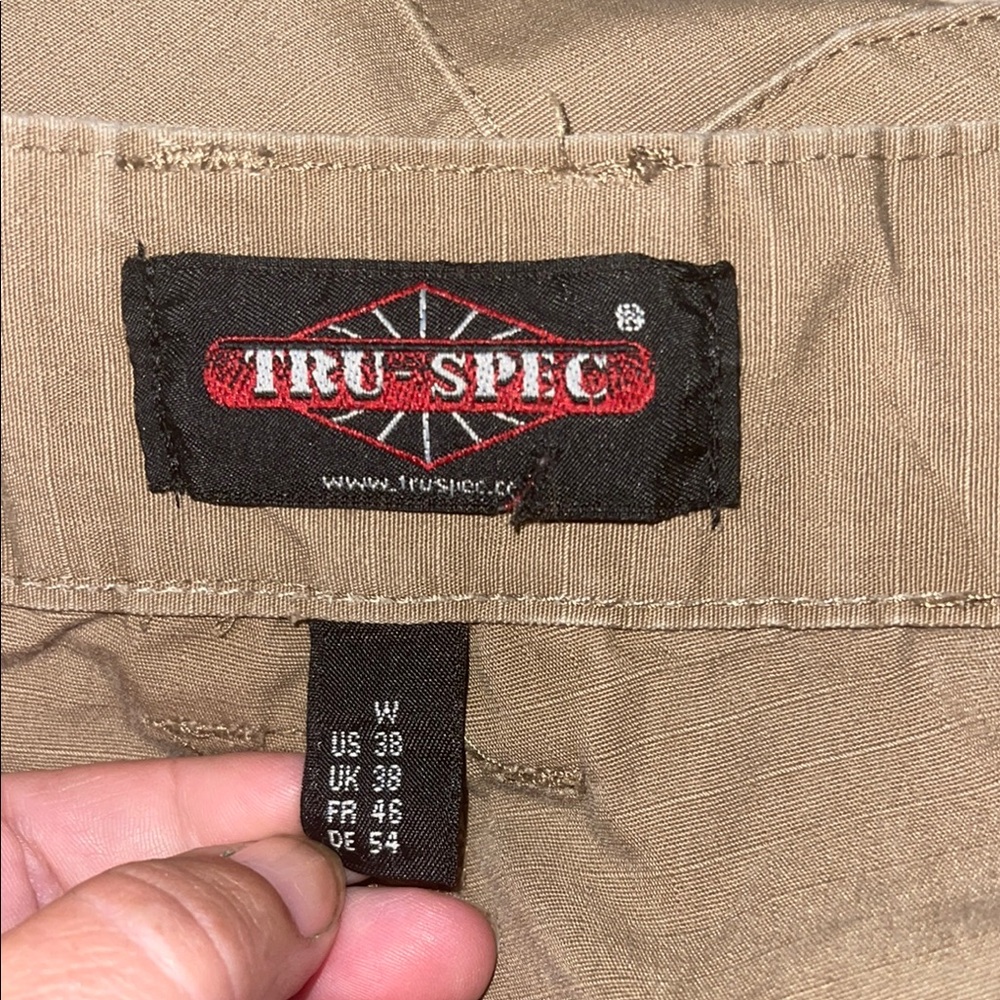 Men's Casual Cargo Pants - Olive - Picture 2 of 3